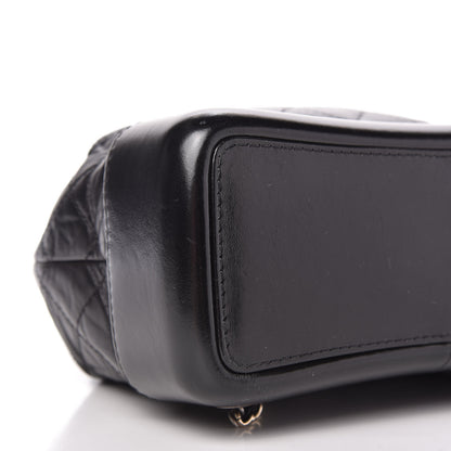 Chanel Aged Calfskin Quilted Small Gabrielle Backpack Black 6 of 10