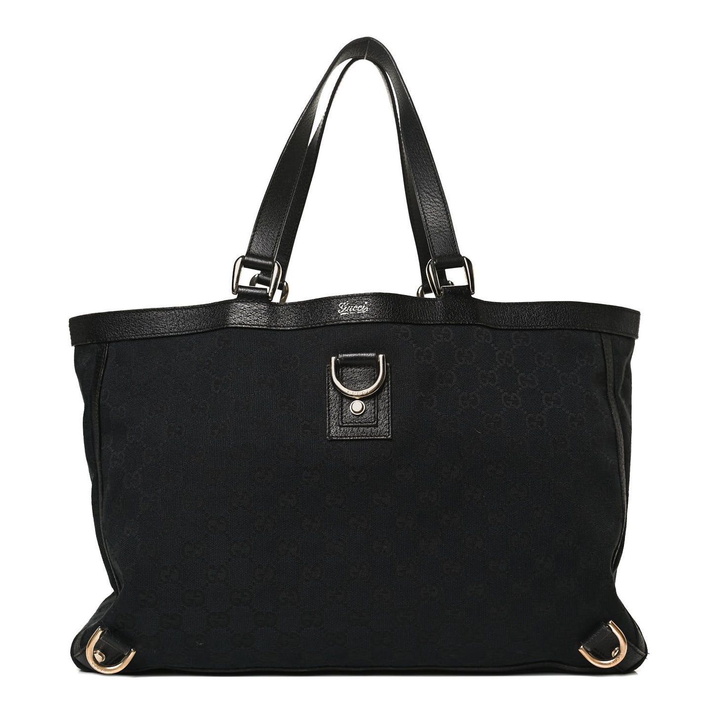 Monogram Large Abbey Tote Black
