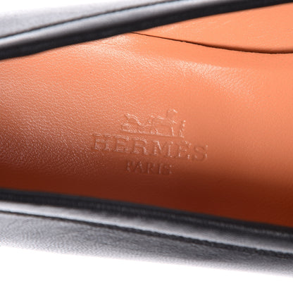 Hermes Goatskin Paris Loafers 36.5 Black 7 of 10