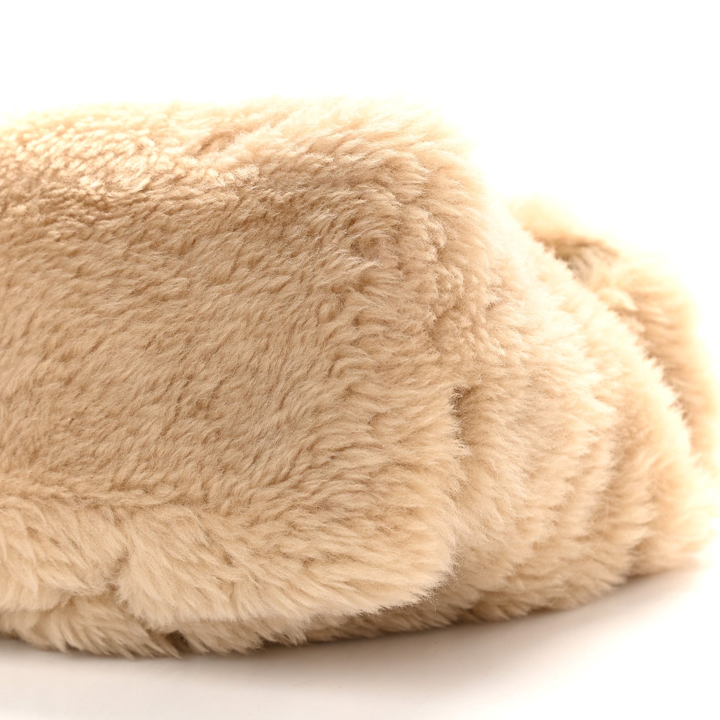 Merino Shearling Lambskin Quilted Small Loulou Puffer Monogram Chain Satchel Natural Beige