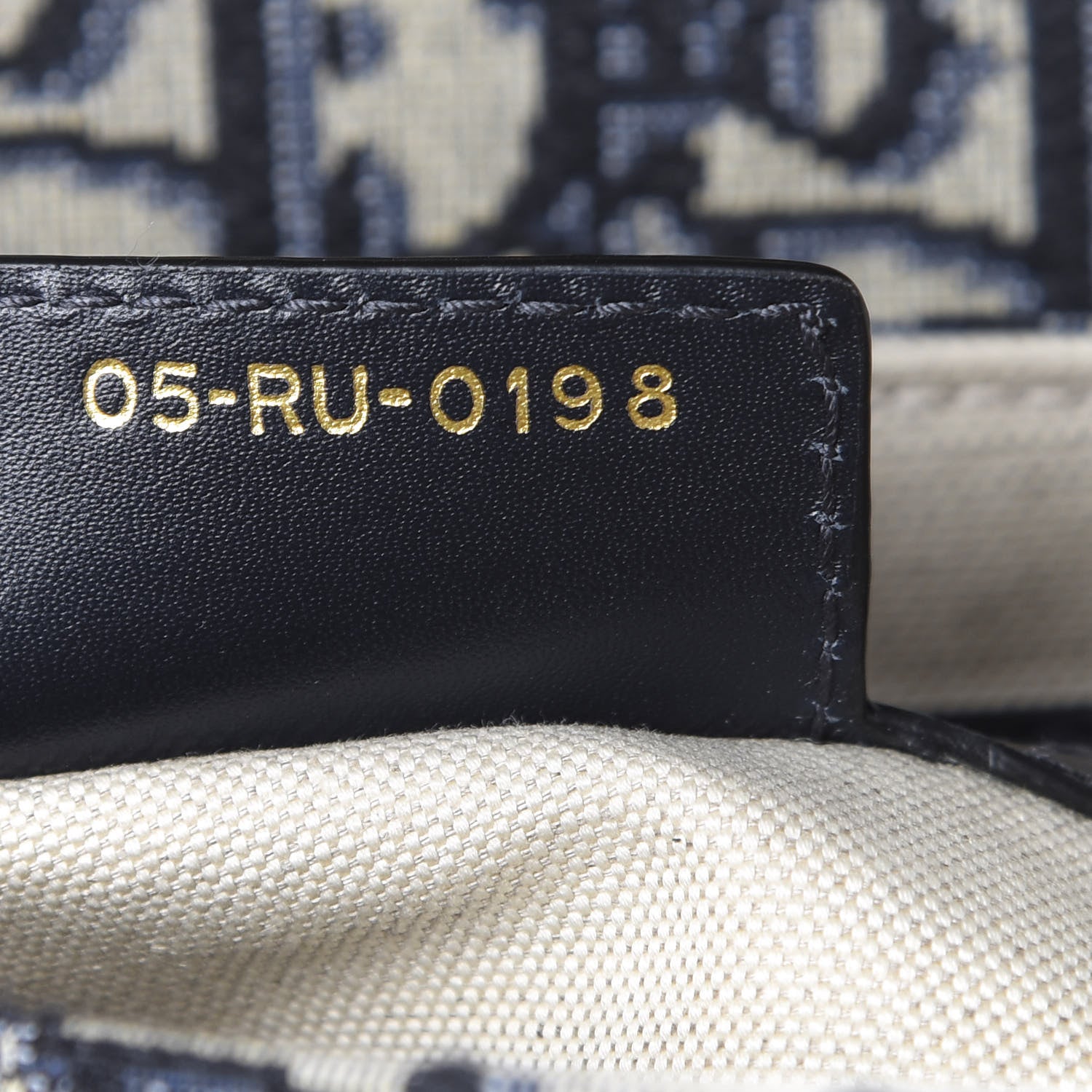 Christian Dior Oblique Saddle Bag Blue 6 of 10