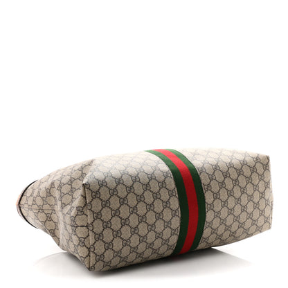 Gucci GG Supreme Monogram Medium Ophidia Shopping Tote Brown 4 of 10
