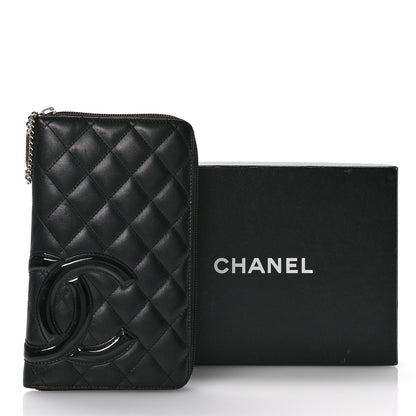 Chanel Calfskin Cambon Zip Around Organizer Wallet Black 11 of 11