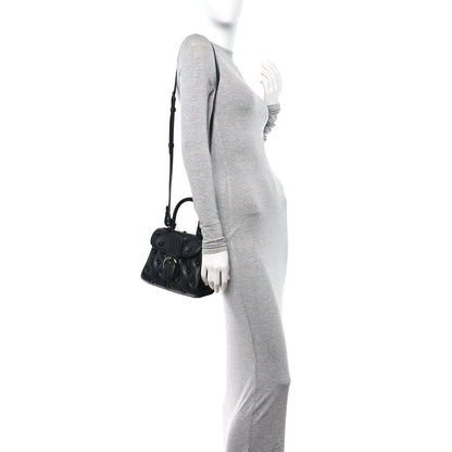 Delvaux Grained Rodeo Calfskin Quilted Mini Brillant Satchel Black 2 of 10