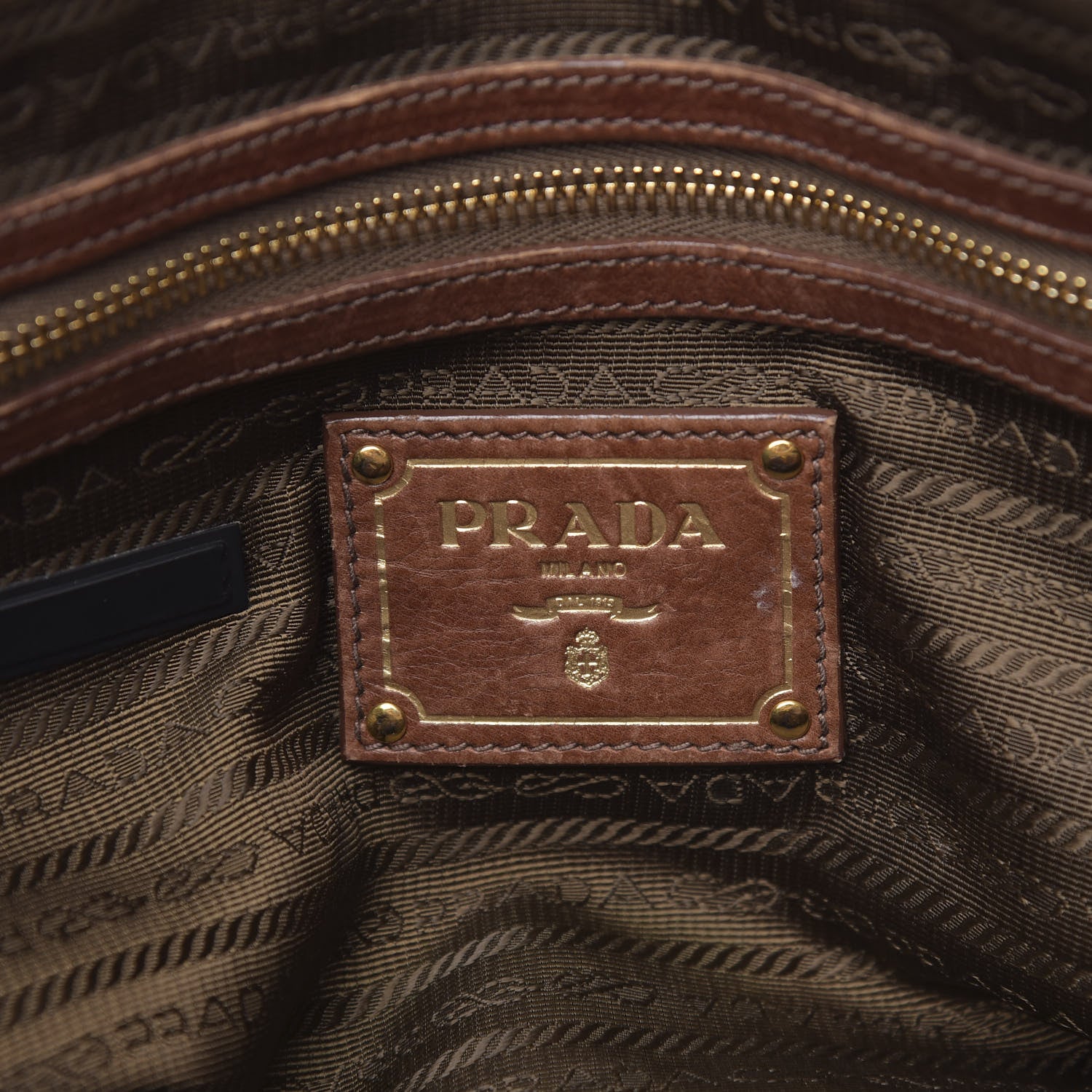 Prada Cervo Shopping Satchel Bruciato 6 of 20