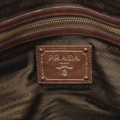 Prada Cervo Shopping Satchel Bruciato 6 of 20