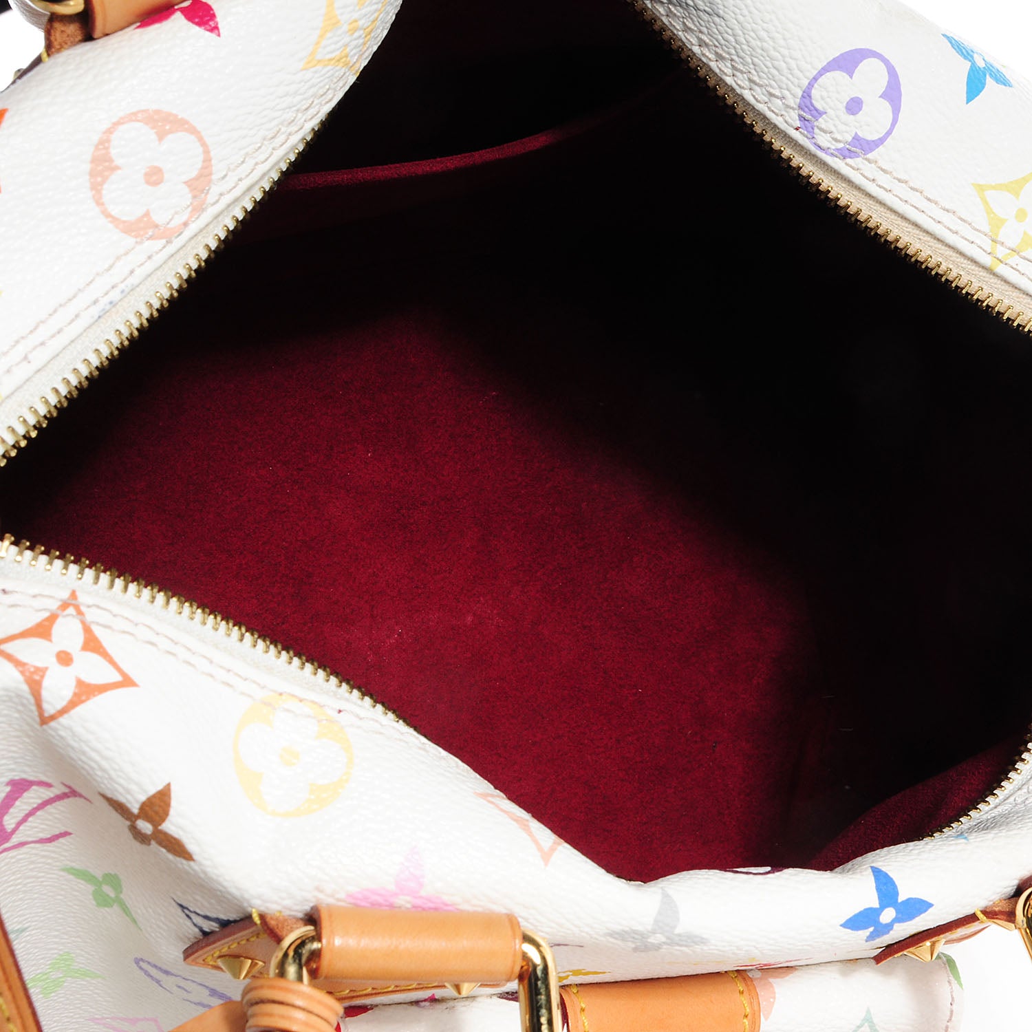 Louis Vuitton Monogram Multicolor Speedy 30 White 5 of 7