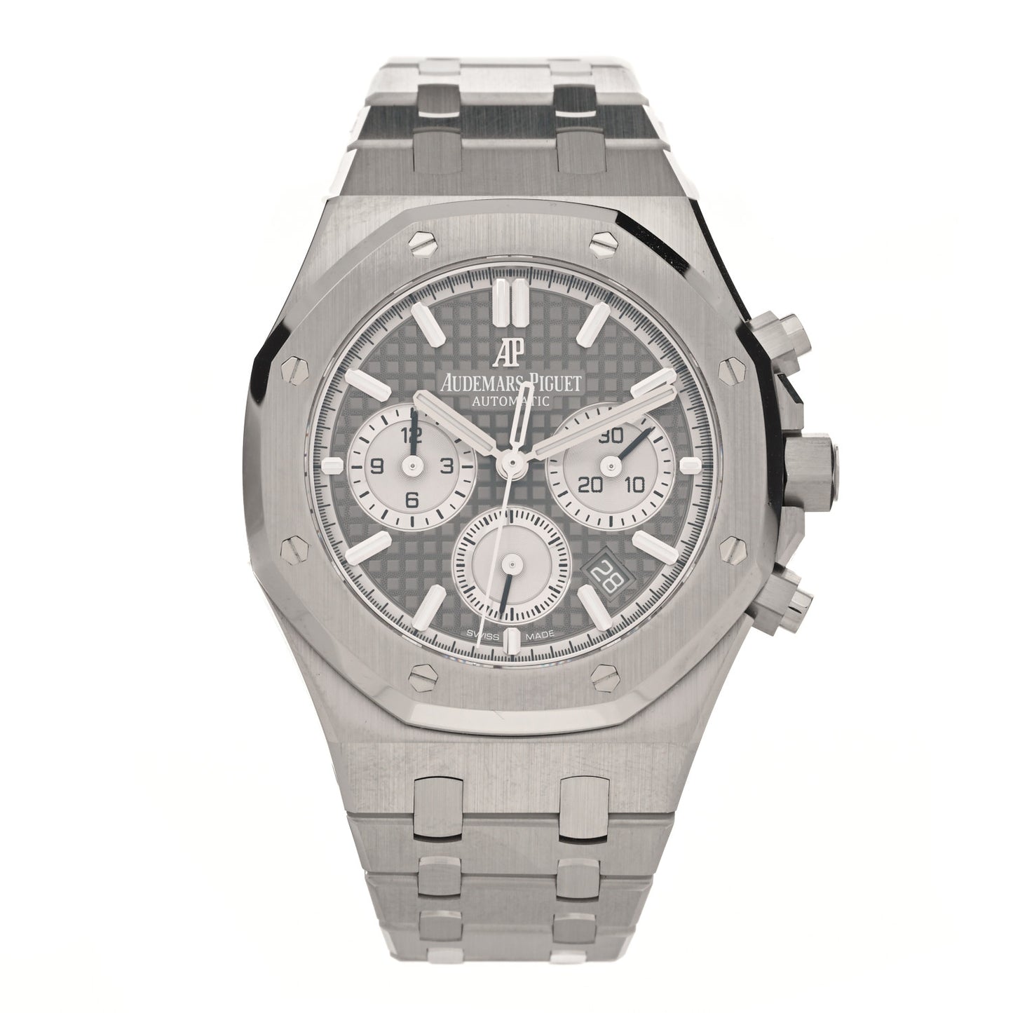 Stainless Steel 38mm Royal Oak Chronograph Automatic Watch Grey 26315ST.00.1256ST.02