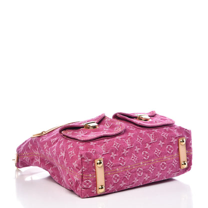 Louis Vuitton Denim Baggy GM Fuchsia 4 of 12
