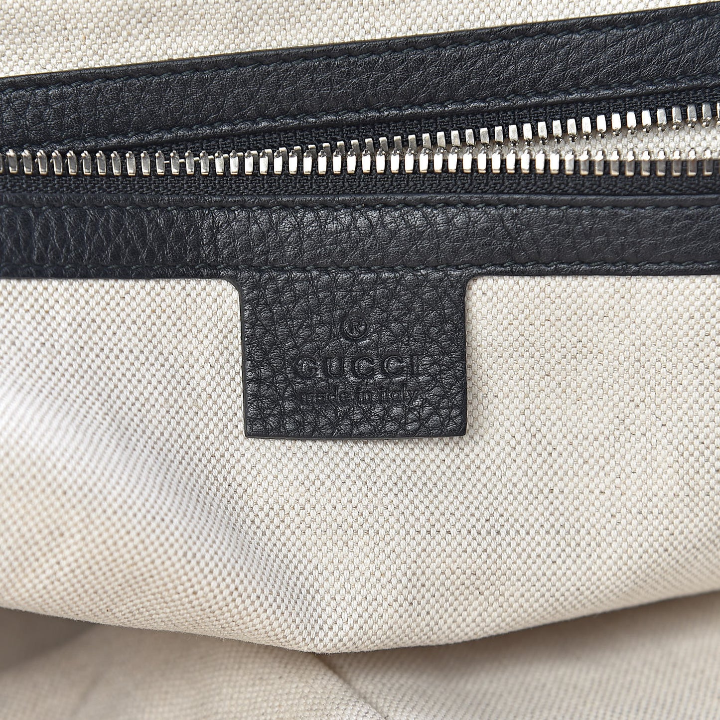 Pebbled Calfskin Large Soho Briefcase Black