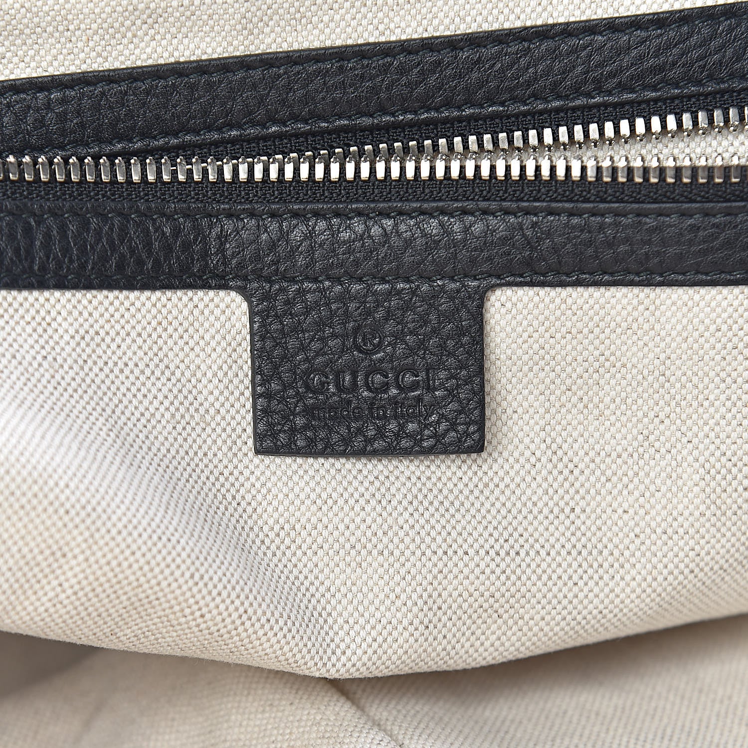 Gucci Pebbled Calfskin Large Soho Briefcase Black 6 of 10