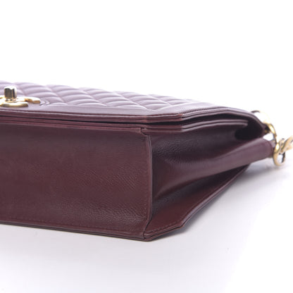 Chanel Calfskin Quilted Large Flap Bag Burgundy 8 of 12