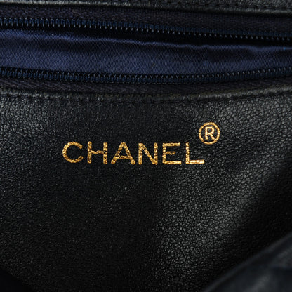 Chanel Lambskin Chevron Camera Case Navy 6 of 8