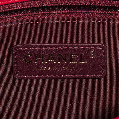 Chanel Sheepskin Quilted Vintage Mademoiselle Flap Red 8 of 9