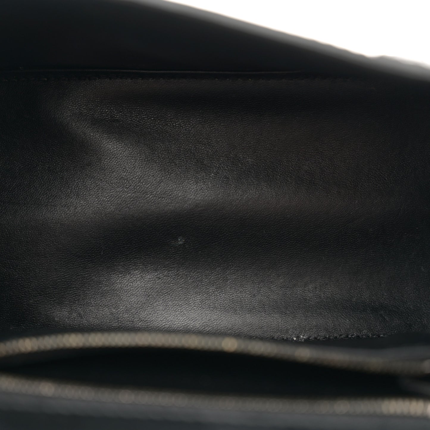Shiny Calfskin Monochrome Crocodile Embossed Small Hourglass Top Handle Bag Black