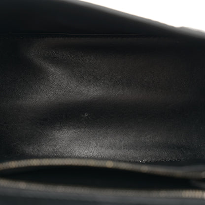 Balenciaga Shiny Calfskin Monochrome Crocodile Embossed Small Hourglass Top Handle Bag Black 5 of 17