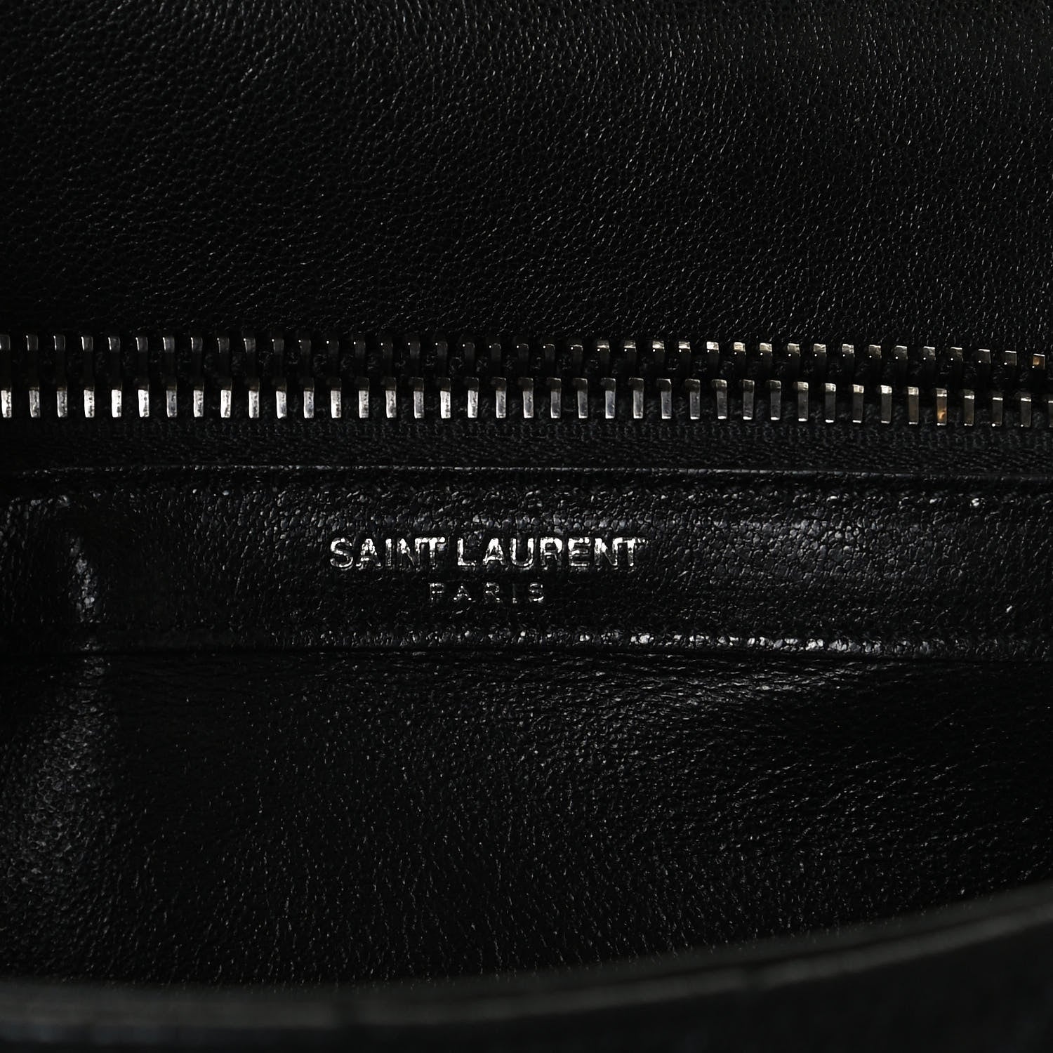 Saint Laurent Sheepskin Matelasse Chevron Monogram Medium College Bag Black 5 of 12