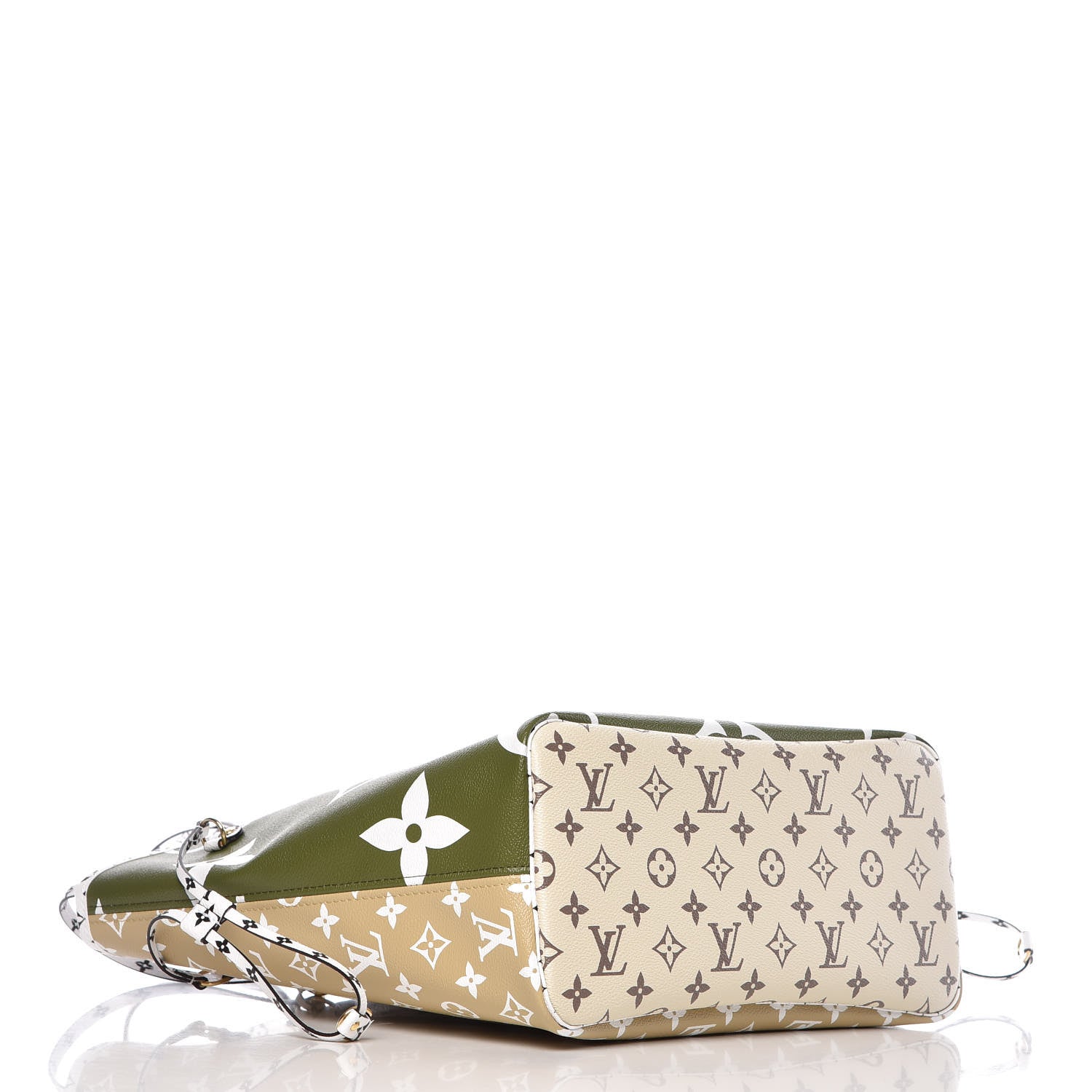 Louis Vuitton Monogram Giant Neverfull MM Kaki 5 of 11