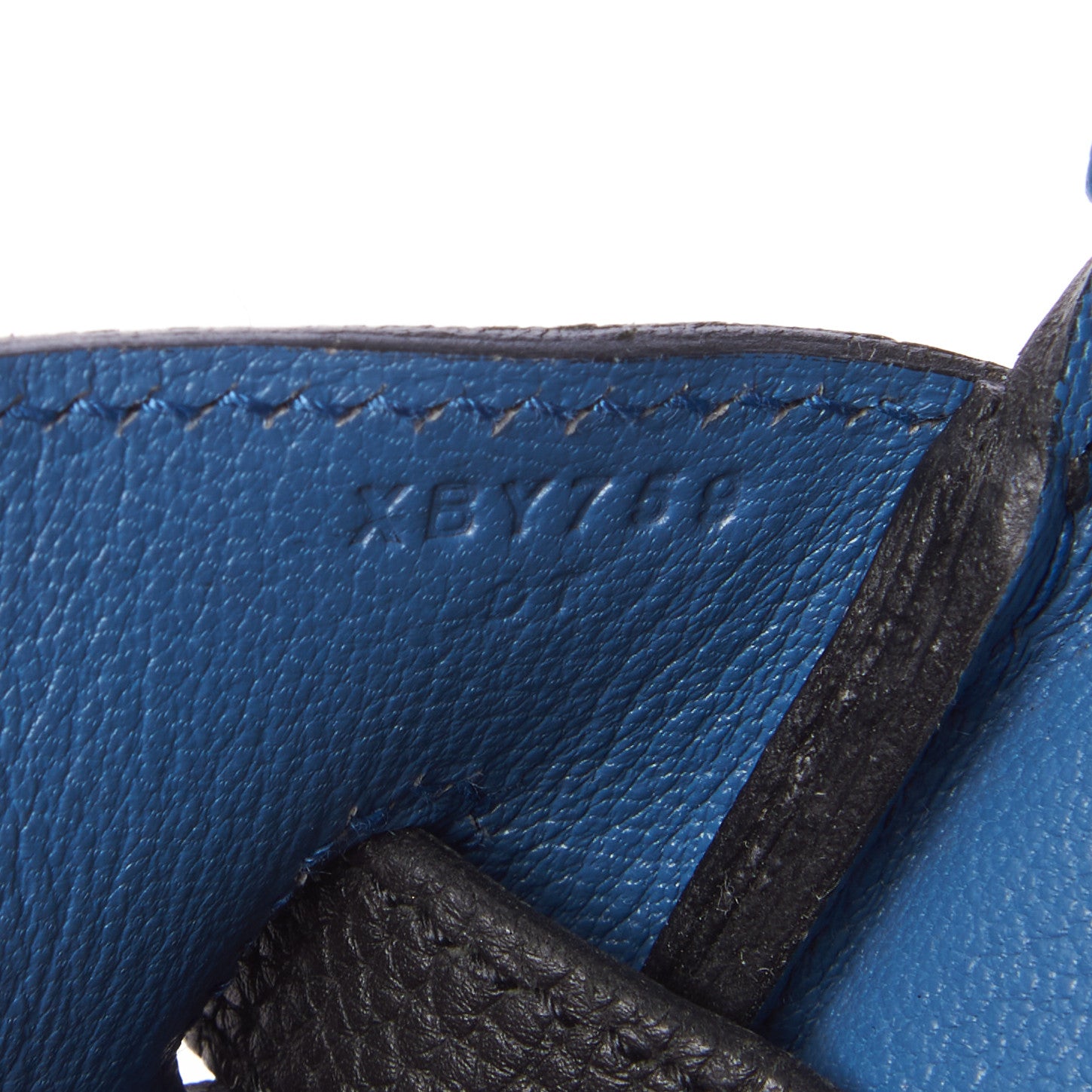 Hermes Togo Verso Birkin 35 Black Bleu Agate 28 of 31