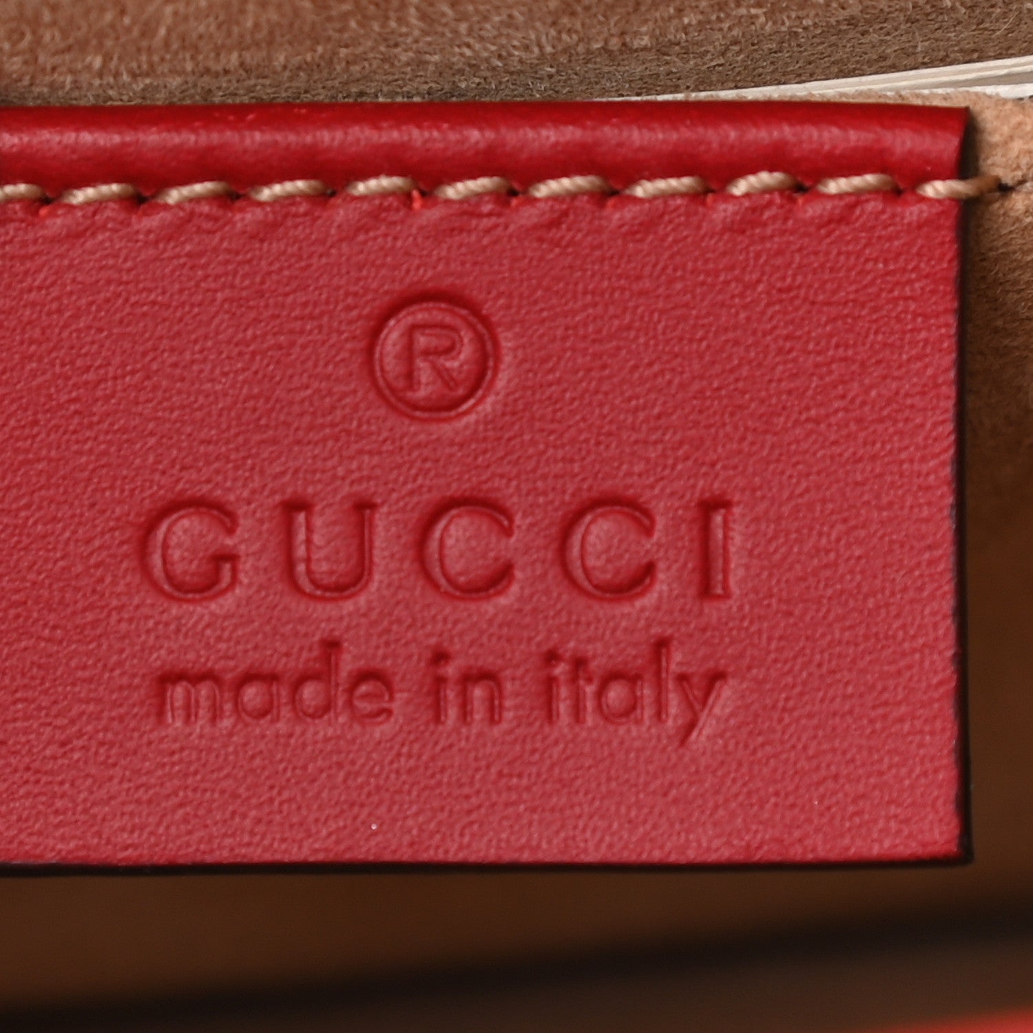 Gucci Calfskin Mini Sylvie Chain Shoulder Bag Hibiscus Red 6 of 9