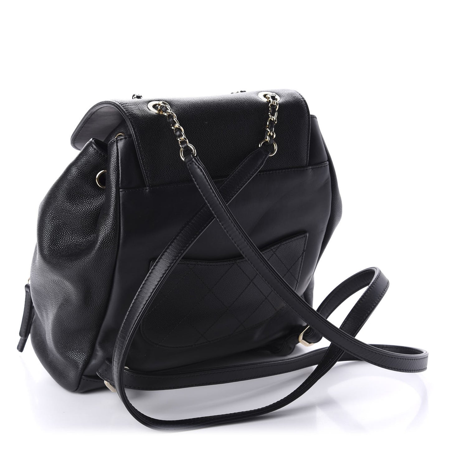 Caviar Quilted Business Affinity Backpack Black