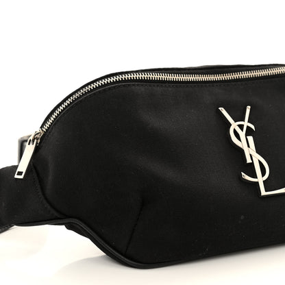 Saint Laurent Canvas Monogram Belt Bag Black 9 of 10