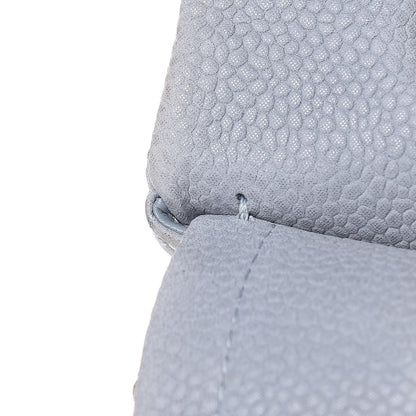 Chanel Iridescent Caviar Quilted Medium Double Flap Light Grey 14 of 16