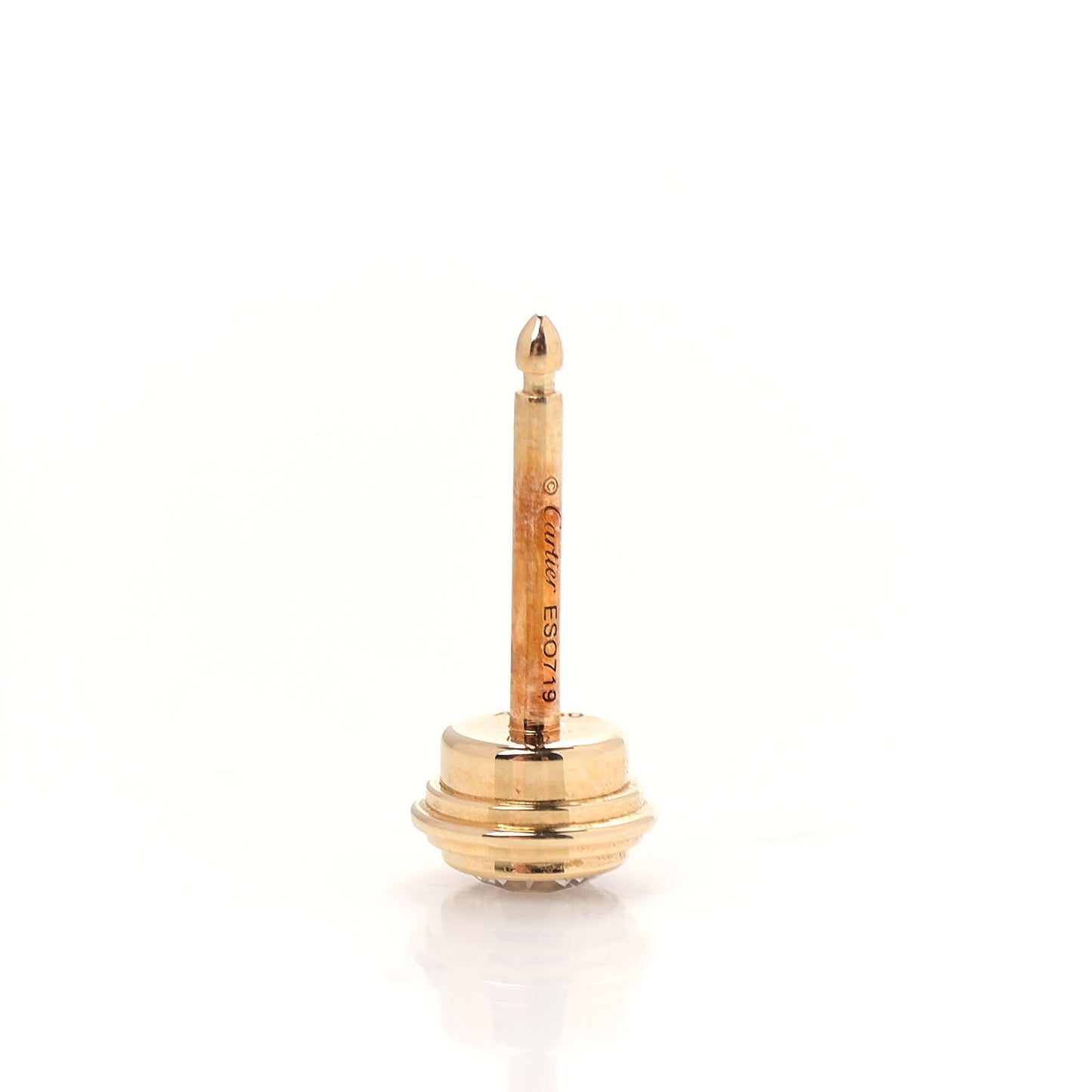 18K Yellow Gold Diamond MM D'Amour Earrings