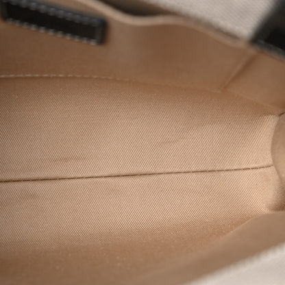 Chloe Cotton Calfskin Small Woody Ribbon Tote White 21 of 25