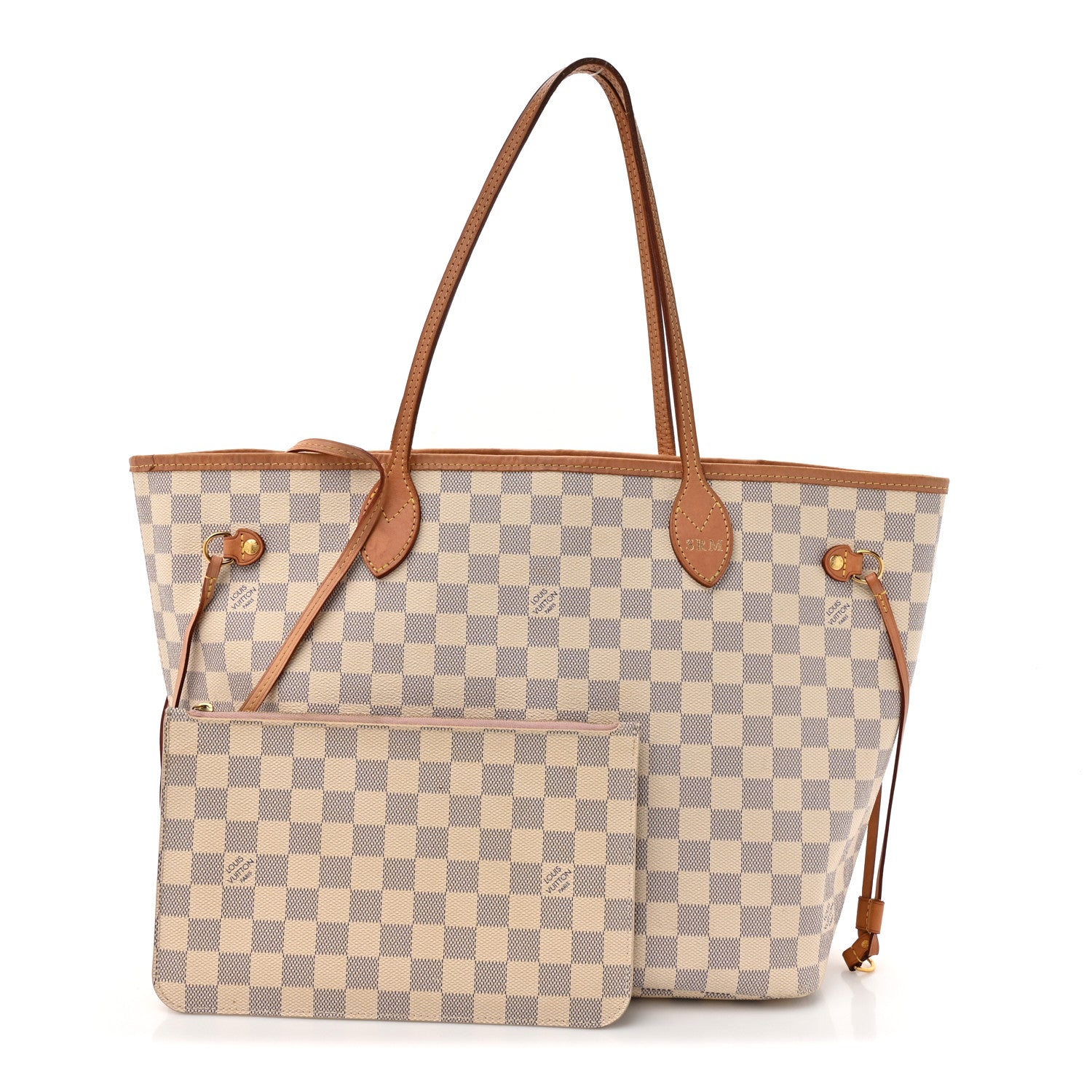 Louis Vuitton Damier Azur Neo Neverfull MM Rose Ballerine 3 of 17