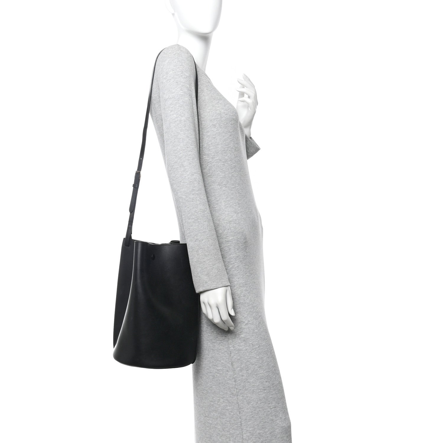 Celine Smooth Calfskin Medium Pinched Bag Black 2 of 9
