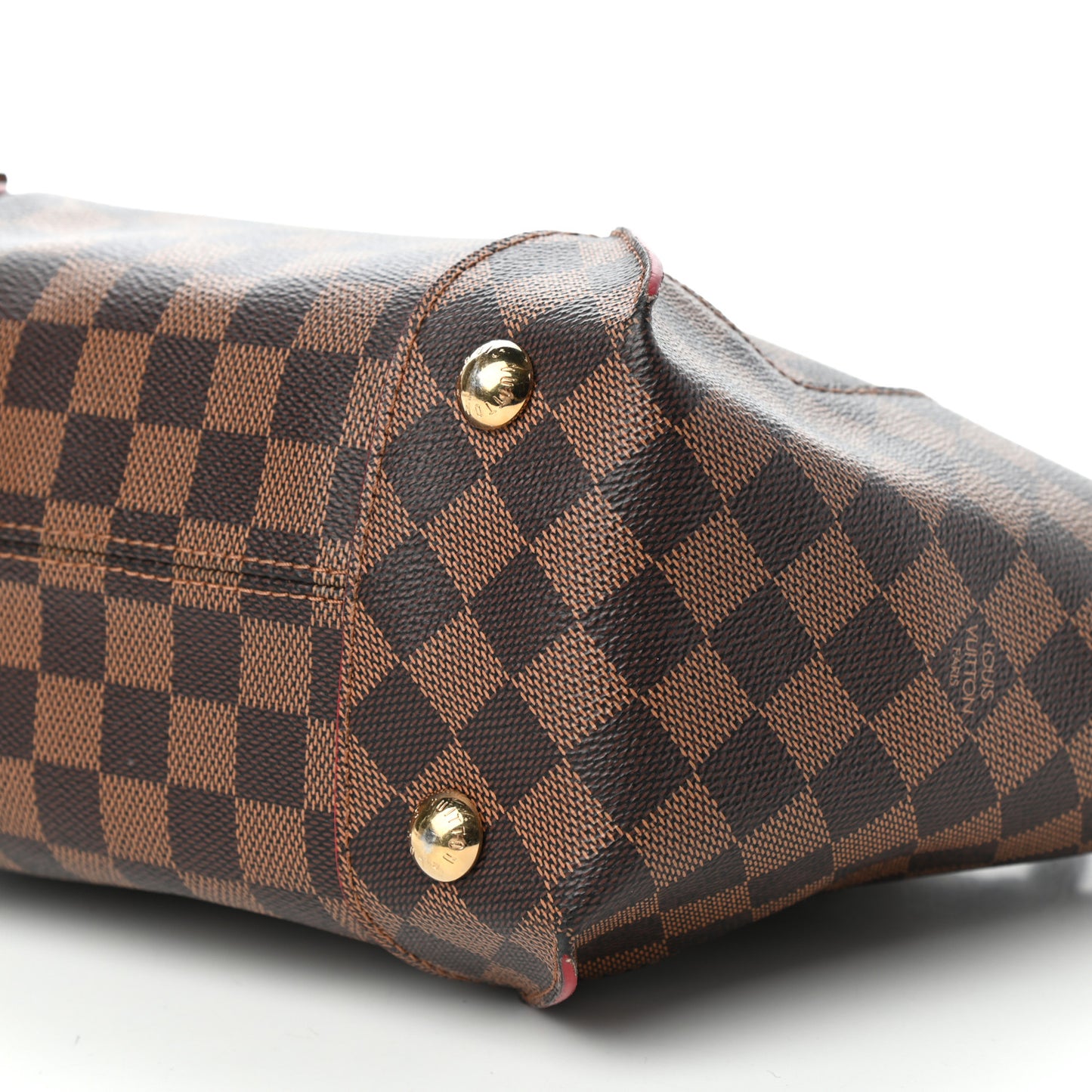 Damier Ebene Caissa Tote PM Cherry