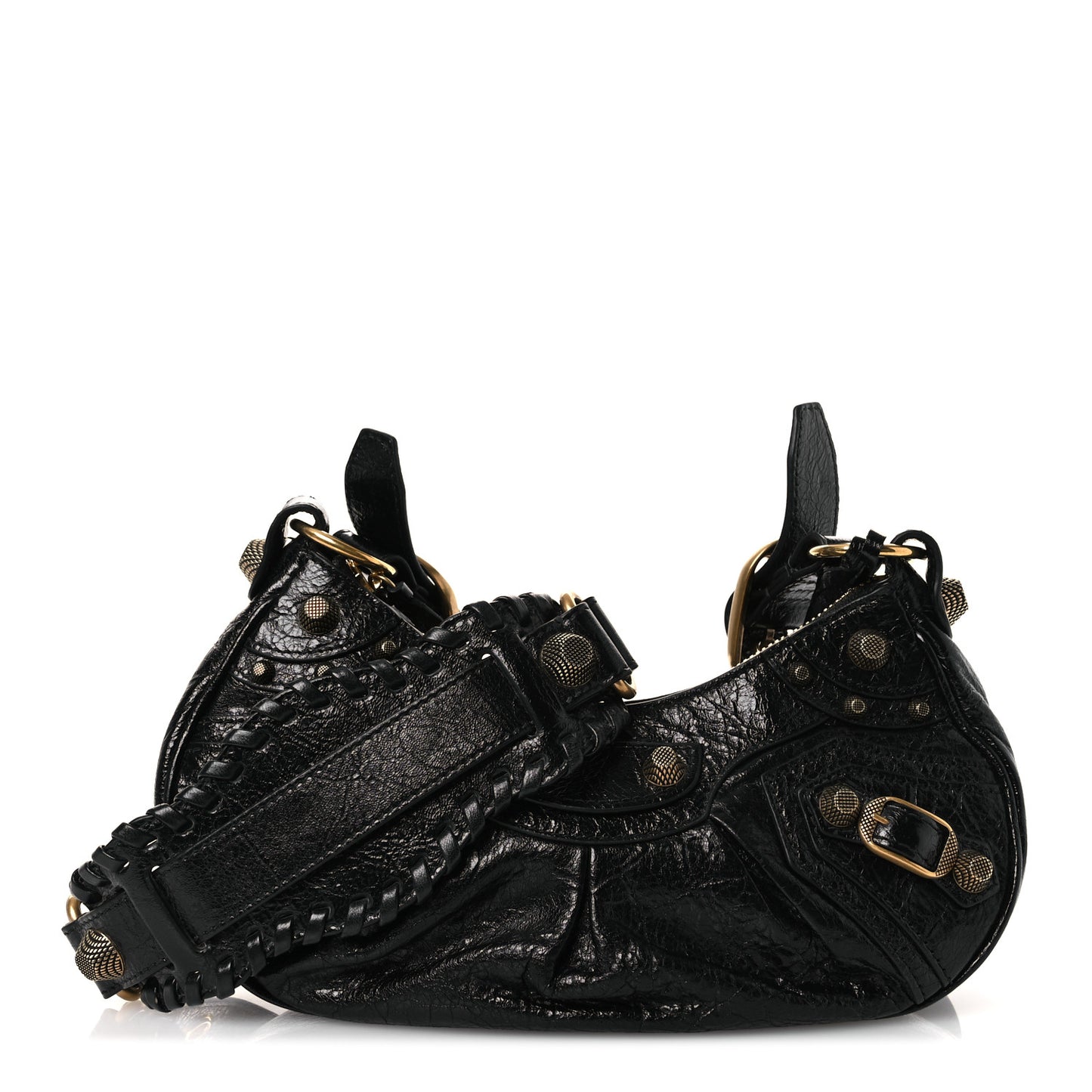 Agneau Arena Le Cagole Shoulder Bag XS Black