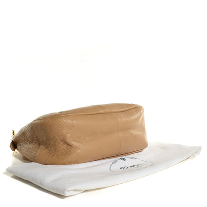 Prada Vitello Daino Double Zip Hobo Sabbia 4 of 10