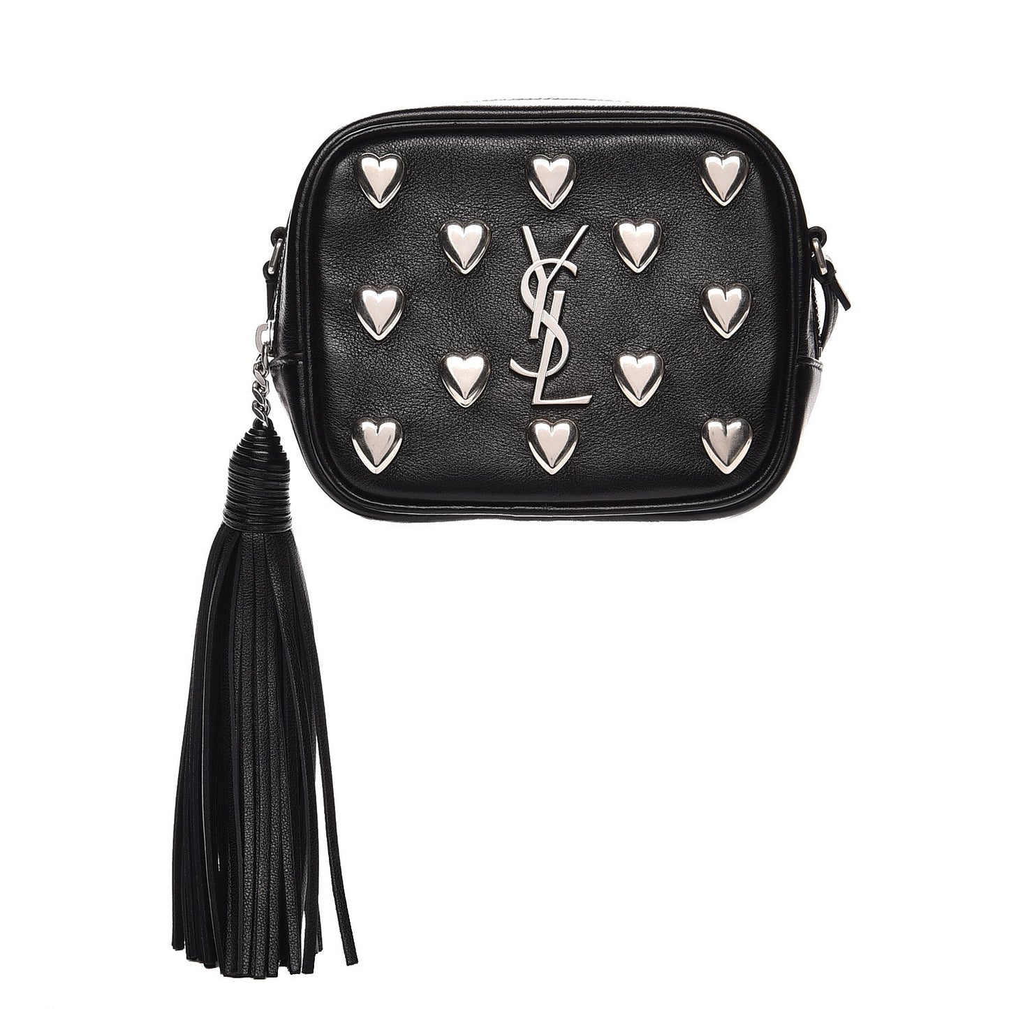 Nappa Studded Monogram Heart Blogger Bag Black