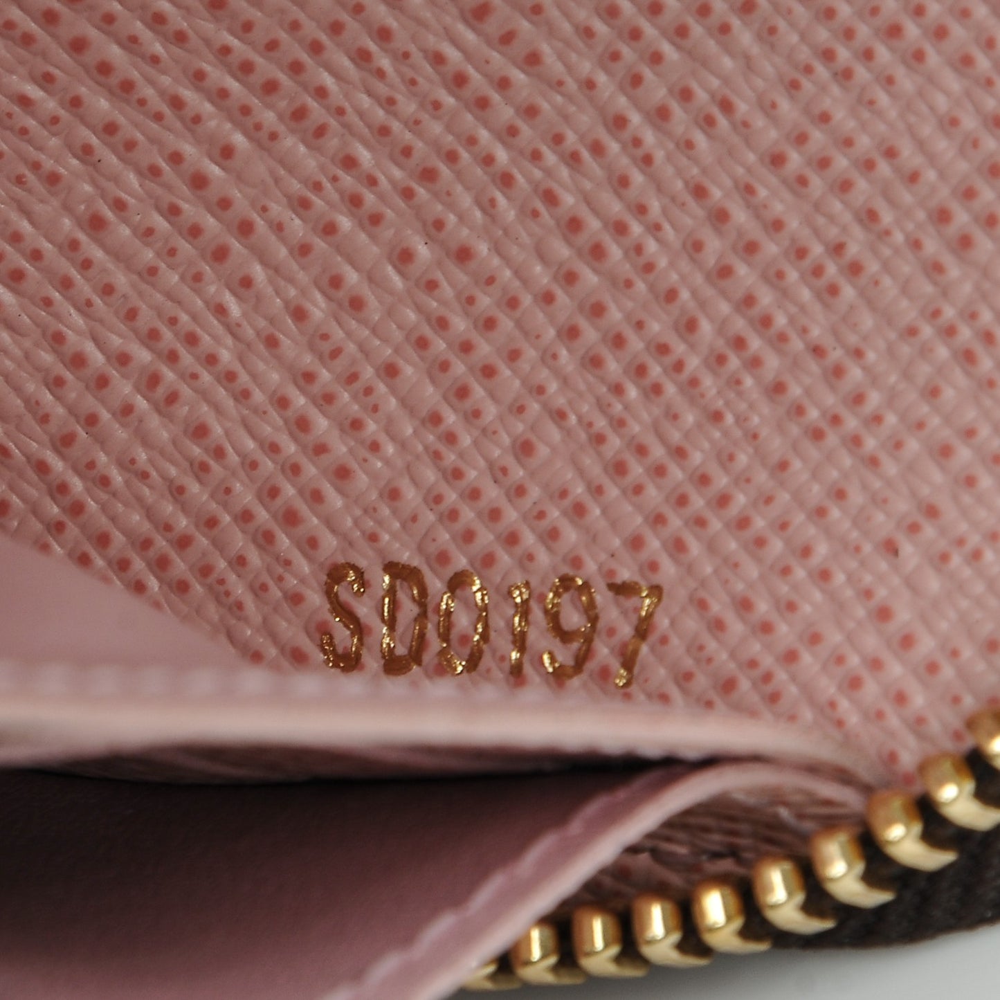 Monogram Clemence Wallet Rose Ballerine