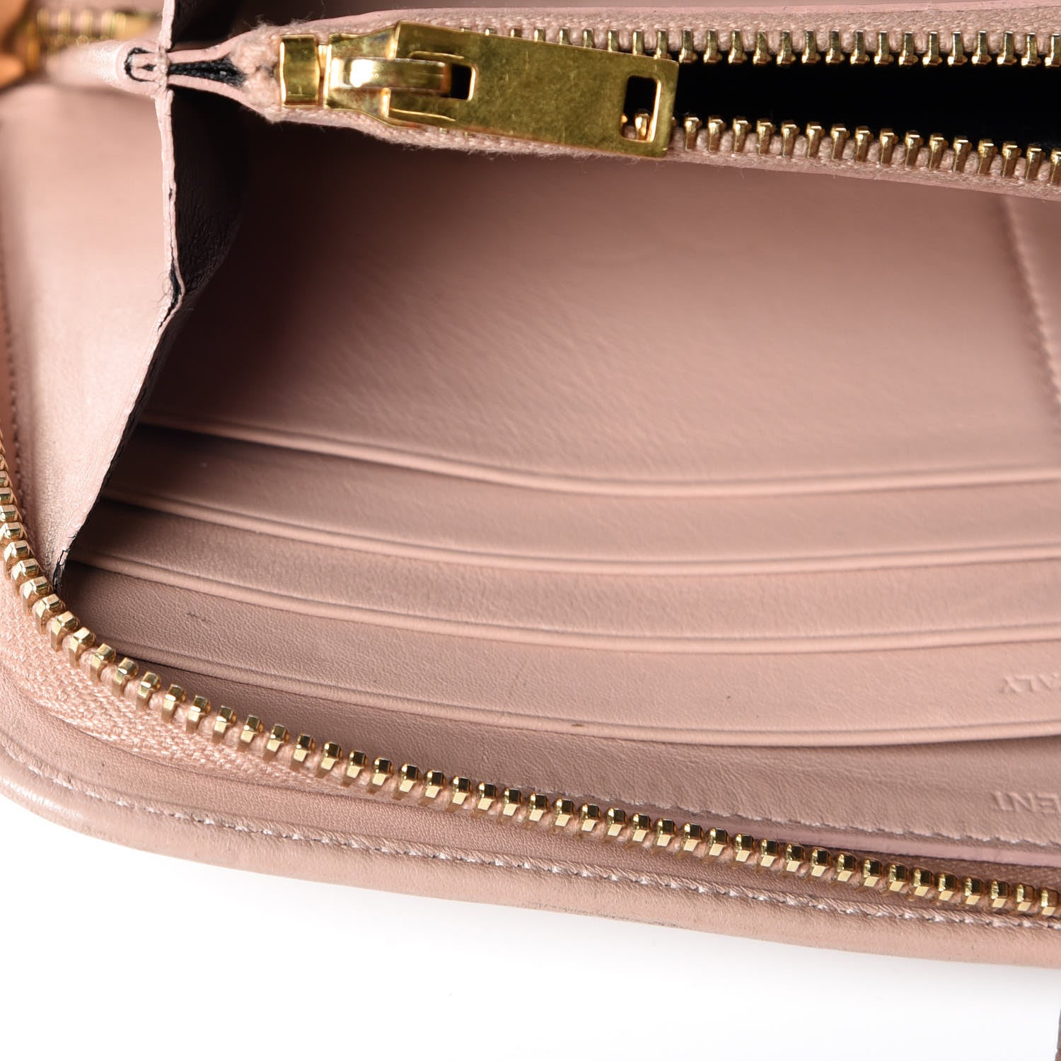 Saint Laurent Calfskin Classic Zip Around Wallet Pink 16 of 18