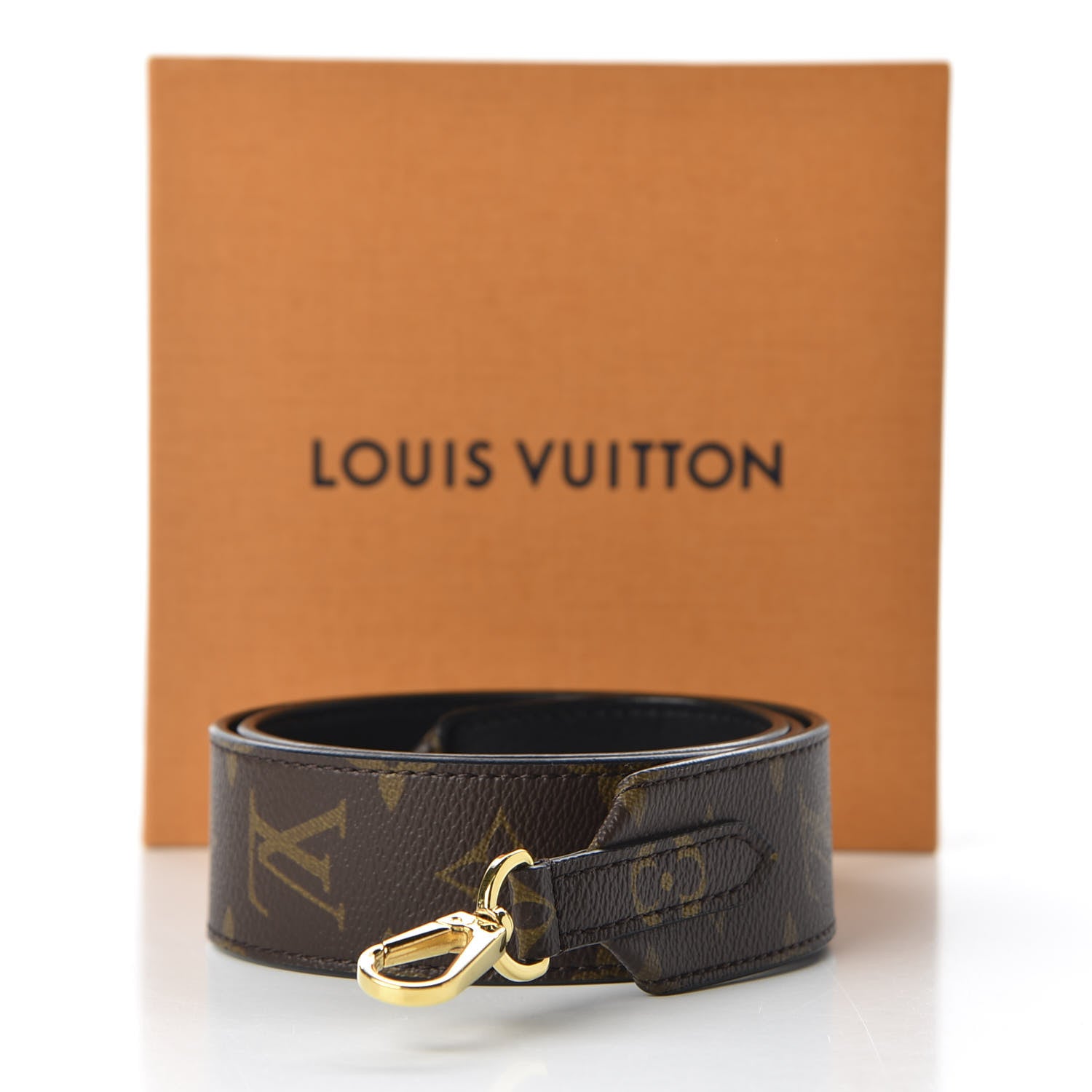 Louis Vuitton Monogram Bandouliere Shoulder Strap Black 4 of 4
