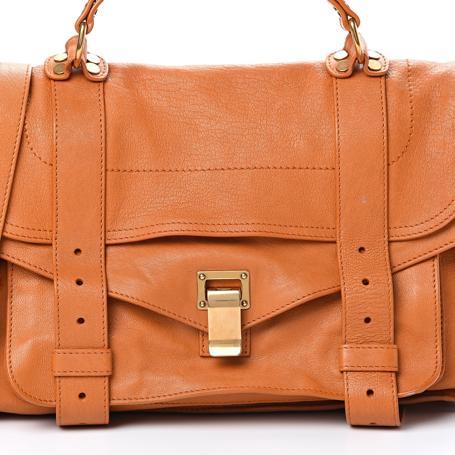 Proenza Schouler Lambskin Medium PS1 Satchel Saffron 8 of 16