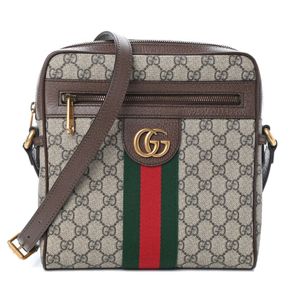 Gucci GG Supreme Monogram Web Small Ophidia Messenger Bag Brown 2 of 9