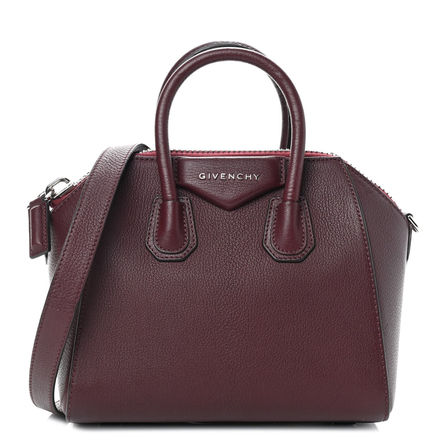 Sugar Goatskin Mini Antigona Aubergine