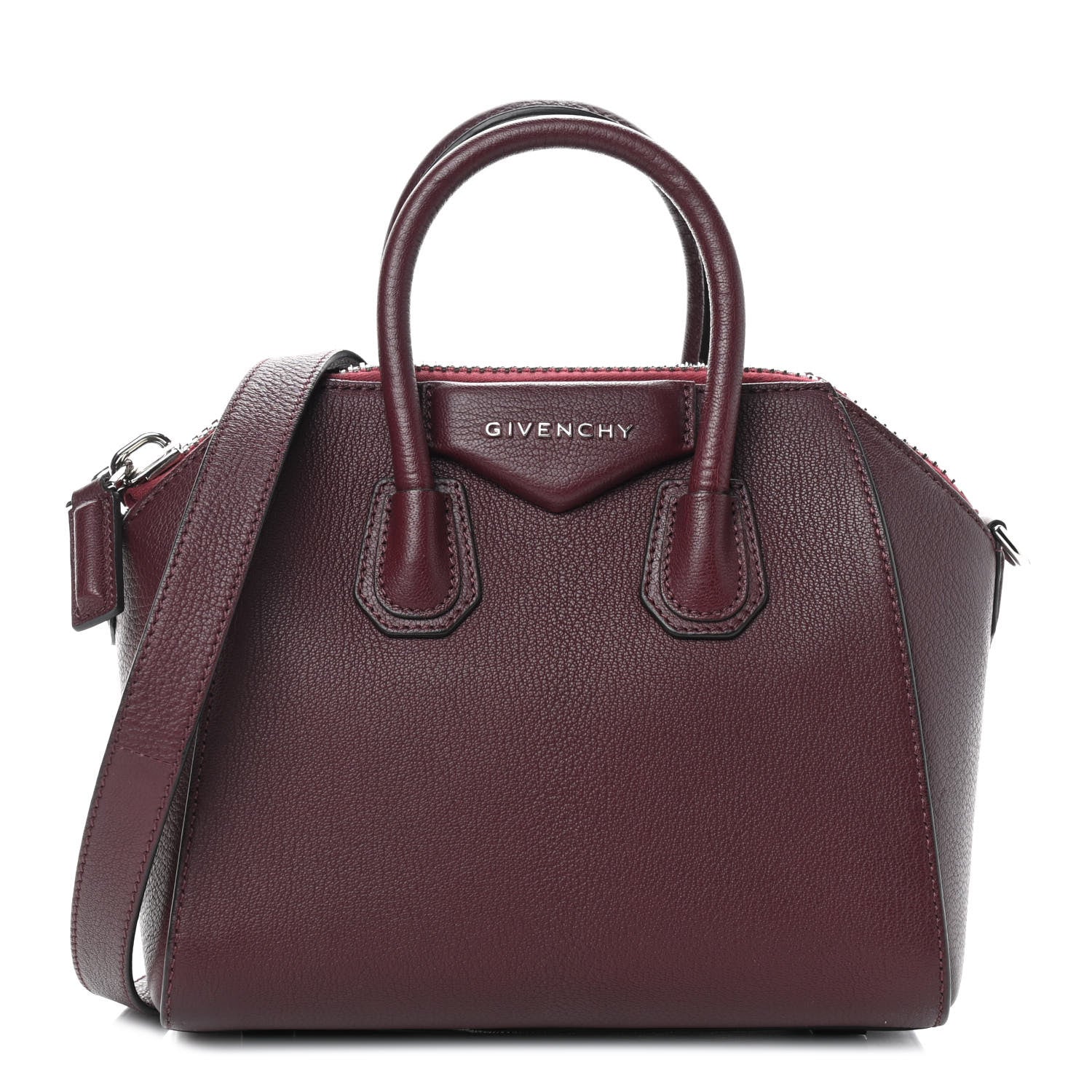 Givenchy Sugar Goatskin Mini Antigona Aubergine 1 of 12