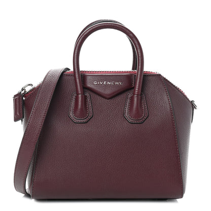 Givenchy Sugar Goatskin Mini Antigona Aubergine 1 of 12