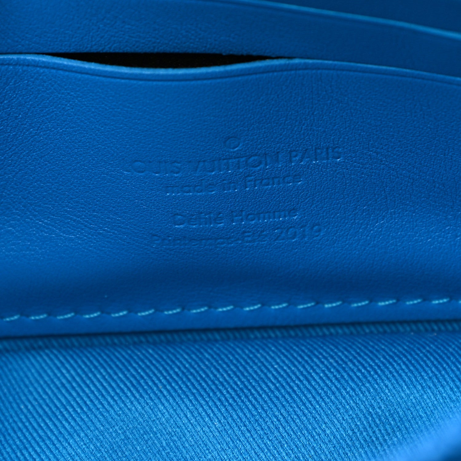 Louis Vuitton Taurillon Monogram Pochette Volga Blue 6 of 11