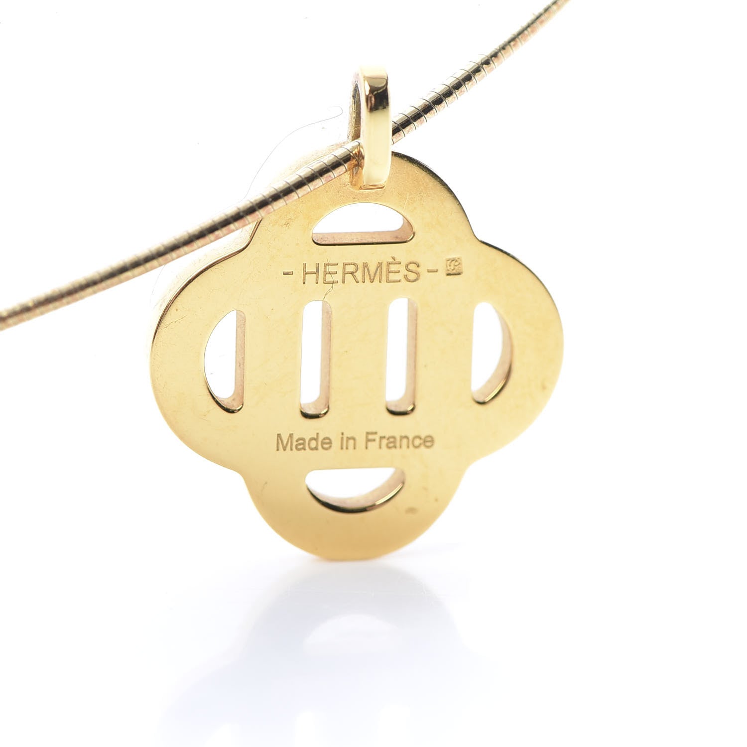 Hermes Lacquer Isatis Necklace Pourpre 4 of 5