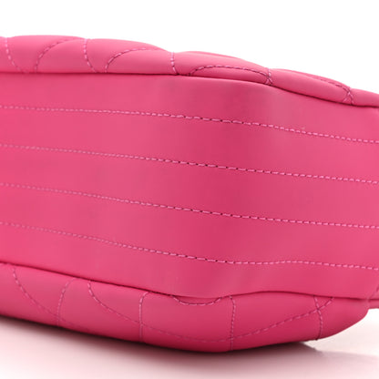 Chanel Rubber Quilted Lambskin Coco Rain Camera Bag Pink 13 of 18