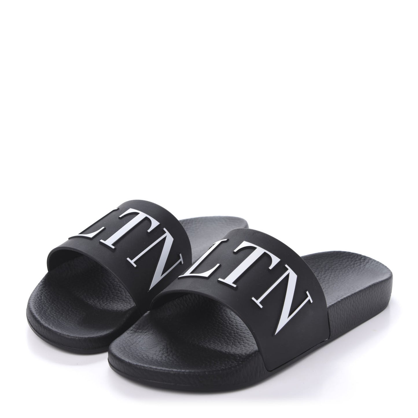 Rubber Mens VLTN Pool Slide Sandals 41 Black