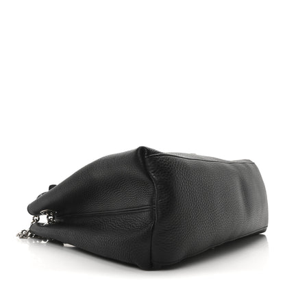 Gucci Pebbled Calfskin Studded Medium Soho Chain Shoulder Bag Black 4 of 11