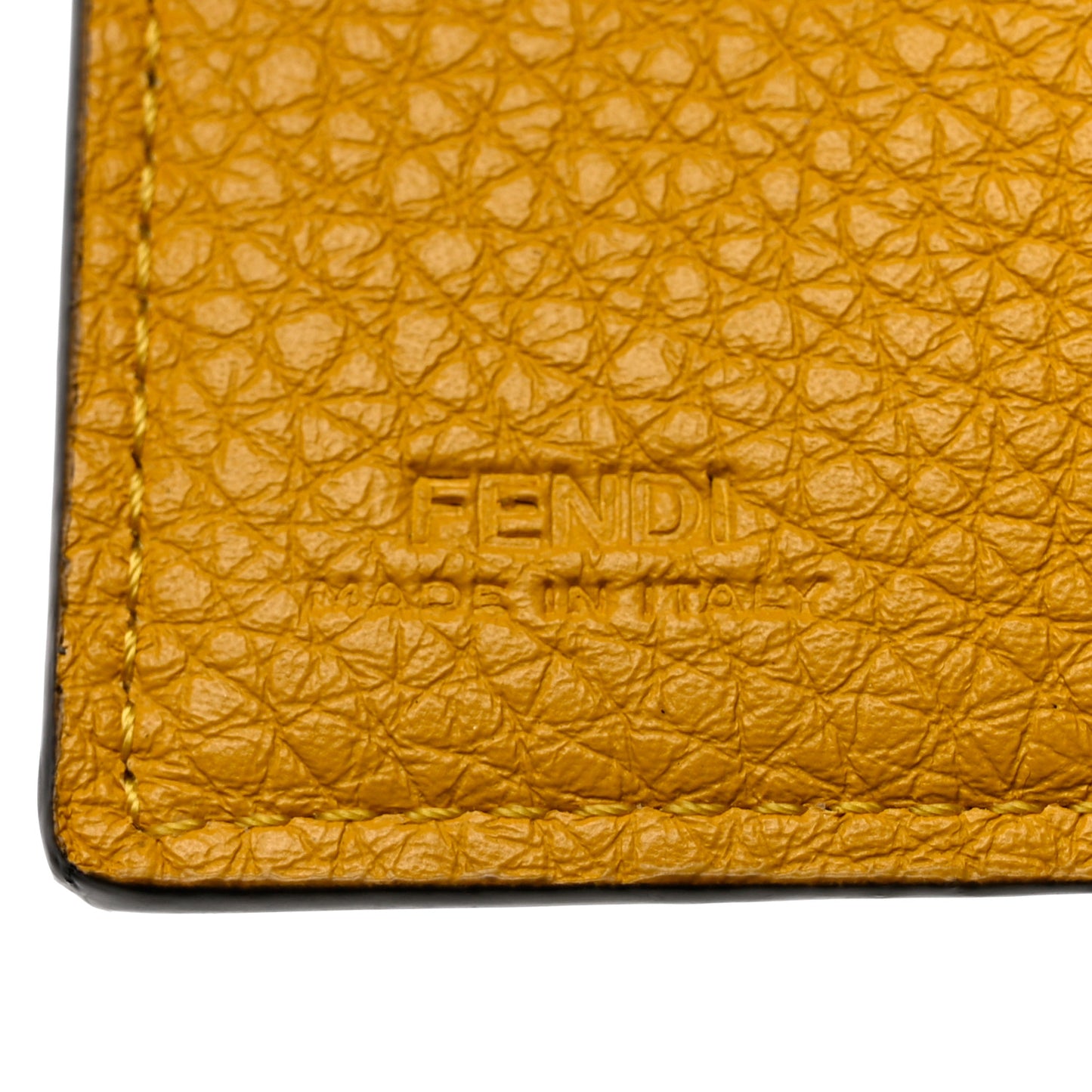 Cuoio Romano Monochrome Tri-Fold Wallet Sunflower