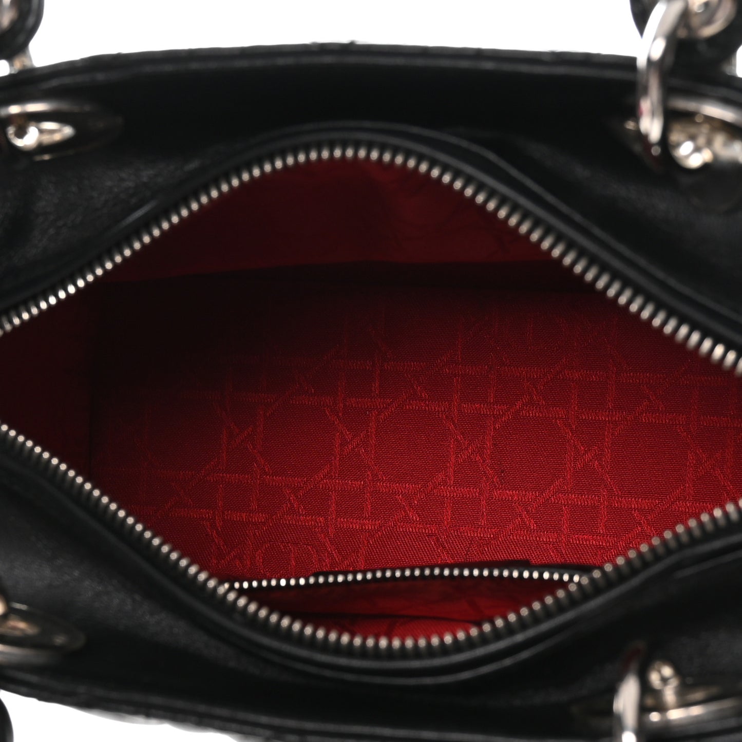 Lambskin Cannage Medium Lady Dior Black